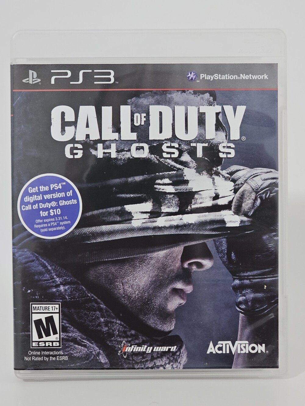 Call of Duty Ghosts Video Game Playstation 3